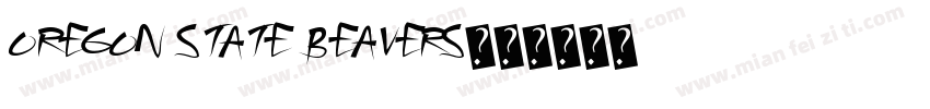 OREGON STATE BEAVERS字体转换